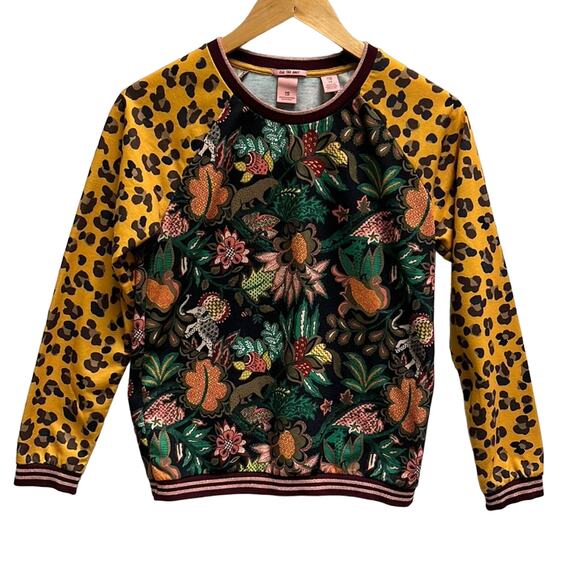Kids Leopard print Scotch & Soda "Far Far Away" long sleeve shirt/pullover 14 - Picture 1 of 6